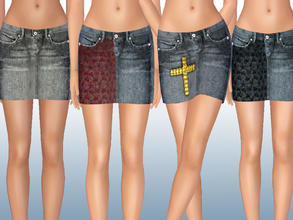 Sims 3 — OutdoorSET_03_6 (Skirt) by ShakeProductions — Realistic denim skirts.You can use it with laces(can be recolor),