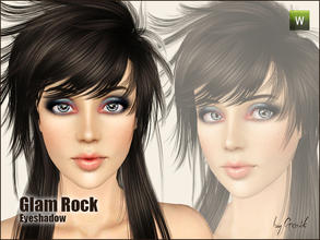 Sims 3 — Glam Rock eyeshadow by Gosik — New eyeshadow for female sims in every age (teens, adults and elders). It has 3