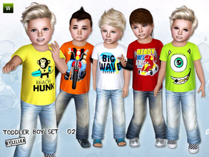 Sims 3 — Toddler Boy Set - 02 by lillka — This set includes: Stylish t -shirts for toddler boys. Everyday, Formal,