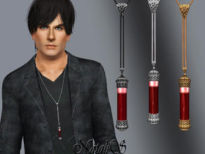 Sims 3 — NataliS Vial of Blood Pendant  AM-EM by Natalis — Vial of Blood necklace for your vampire. Age from young adult