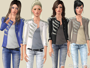 Sims 3 — 319 - Designer set by sims2fanbg — .:319 - Designer set:. Items in this Set: Top with Jacket in 3