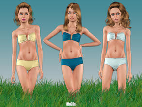 Sims 3 — U-Wire Bikini  - Briefs [Teen] by BluElla — 1 Recolorable Palette