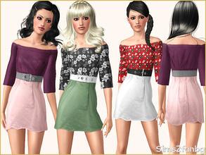 Sims 3 — 320 - Business dress 2 by sims2fanbg — .:320 - Business set:. Dress in 3 recolors,Custom