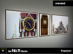 Sims 3 — Koposov Set No.11 Clocks by koposov — At first glance, this regular pictures. But this is not the usual pattern,