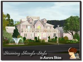 Sims 3 — Stunning Shingle-style  by evanell — One of a kind, this strikingly beautiful Shingle style home is filled with