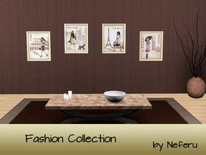 Sims 3 — Fashion Collection by Neferu2 — Collection of 4 images that will add a chic touch to any room