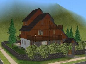Sims 2 — Edelweiss in Alpinloch by millyana — This rustic mountain cabin in the pines of Alpinloch will make a cozy