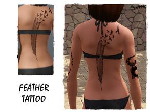 Sims 3 — Feather by nezat19962 — Feather tattoo for your simmies.