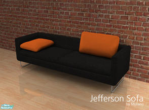 Sims 2 — Jefferson Sofa by Murano — Contemporary sofa I made once for my friend mirake.