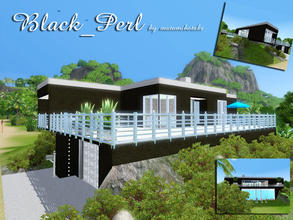Sims 3 — Black_Pearl by matomibotaki — Unusual built style, dark beauty, steel and glassm these are the characteristics