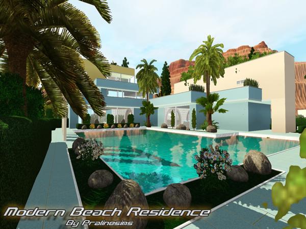 Sims 3 — Modern Beach Residence by Pralinesims — EP's required: World Adventures Ambitions Late Night Generations Pets