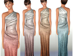 Sims 3 — Gown SET 4 by ShakeProductions — Special bright chic gown dress.