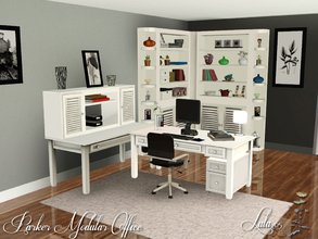 Sims 3 — Parker Home Office by Lulu265 — A modular office space, with many variations possible, will fit comfortably in
