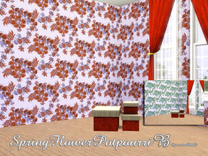 Sims 3 — SpingFlowerPotpourriB by matomibotaki — Floral pattern, 3 color -channels and with