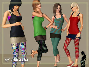 Sims 3 — Dress Expecting by bukovka — Happy pregnancy! The colorful dresses, it will be truly happy. Dress your this