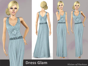 Sims 3 — Vision of Fashion - Dress Glam by Visiona — You are looking for a prom Dress? Don't search any more - with this