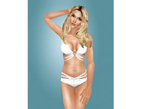 Sims 2 — Britney- Shape Magazine Cover by Cleotopia — Britney\'s shape magazine wearing a white bikini and a sunkissed