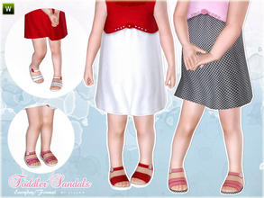 Sims 3 — Sweet Sandals by lillka — Sweet sandals with flower detail Everyday/Formal 4 styles/recolorable I hope you like