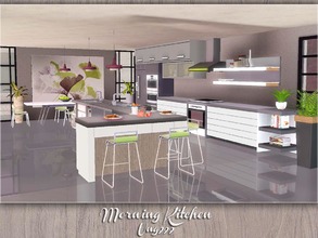 Sims 3 — Morning Kitchen by ung999 — A modern and stunning kitchen set that your sims will enjoy not only in the morning.