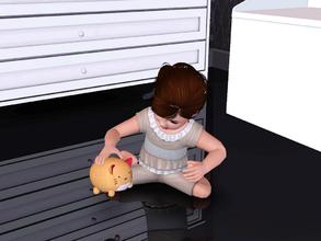 Sims 3 — Brown Cherry Cat Toy by Flovv — A pretty-cute little cat.