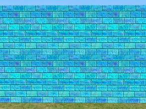 Sims 2 — Bright Skybrick Set - pool by zaligelover2 — Bright bricks to create your walls.
