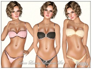Sims 3 — ~ Lace Luxury Shape Lingerie ~ by Cleotopia — A brand new set of sexy lingerie by me, all handdrawn textures,