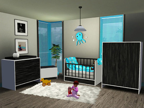 Sims 3 — Adalyn Nursery by sim_man123 — A modern and chic nursery set. With crisp, clean lines, raise your children in
