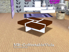 Sims 3 — MB-CoffeetableViola by matomibotaki — MB-CoffeetableViola, 2x2 large modern designer coffeetable with geometric