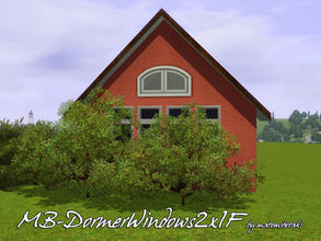Sims 3 — MB-DormerWindow2x1F by matomibotaki — MB-DormerWindow2x1F, EA 2x1 window mesh, now lower for usage as a dormer