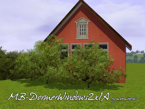 Sims 3 — MB-DormerWindow2x1A by matomibotaki — MB-DormerWindow2x1A, EP 2 needed, lower and smaller window than the