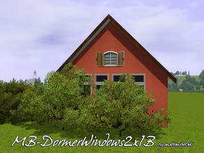 Sims 3 — MB-DormerWindow2x1B by matomibotaki — MB-DormerWindow2x1B, lower and smaller dormer as the original EA window