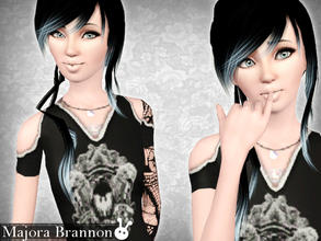 Sims 3 — Majora Brannon by XxNikkibooxX — One of the three Brannon sisters that model XxNikkibooxX clothing creations..