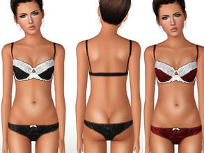 Sims 3 — Oh La La (TEEN) 1 by ShakeProductions — Laced lingerie for your teens.
