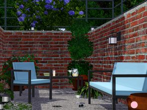 Sims 3 — Kern Small Spaces Set by DOT — Kern Small Spaces Set. Modern stainless steel furniture shown with fresh fabric