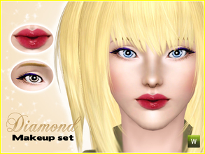 Sims 3 — Diamond makeup set by CherryBerrySim — New makeup set! Add to your makeup collection beautiful lipstick and