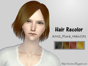 Sims 2 — [SioSims]Recolor_XMS_Flora_Hair071 by snow855202 — There are four colors included. You can more pitcure in my