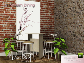 Sims 3 — Tall Modern Dining by deeiutza — Tired of the old way of decorating your dining room? Try this new set built in