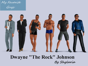 Sims 3 — Dwayne THE ROCK Johnson by Shylaria — Dwayne Johnson, better known as THE ROCK, is an American professional