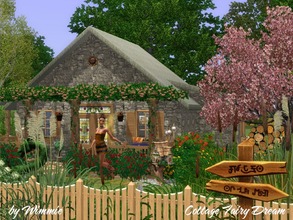 Sims 3 — Little Cottage Fairy Dream by Wimmie — This little stone cottage is the perfect home for your fairy or a good