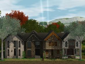 Sims 3 — Medieval street by Kotarina — This is townhouse for the town Dragon Valley. The apartment consists of two