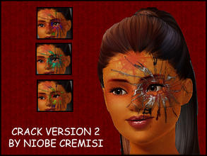 Sims 3 — cracks version 2 by niobe_cremisi — This set of halloween composed of an eyeshadow and three masks -Fits with