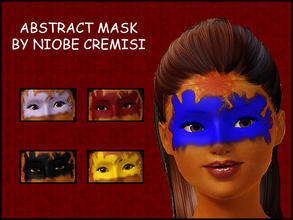 Sims 3 — Abstract mask by niobe_cremisi — This set of halloween composed of an eyeshadow and three masks -Fits with all