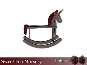 Sims 3 — Sweet Pea Nursery Rocking Unicorn by Lulu265 — Part of the Sweet Pea Nursery Set. NB: The rocking horse will