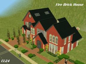 Sims 2 — Fire Brick House by luckylibran242 — Built strong and bright, Fire Brick House is all your middle class sim