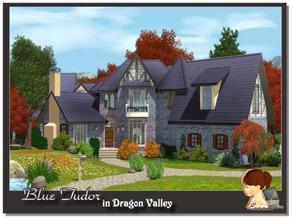 Sims 3 — Blue Tudor by evanell —  Old Dragon Valley on the outside, this Tudor home has both modern and medieval interior