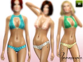 Sims 3 — Polka Dots Micro Booty Shorts by Harmonia — 