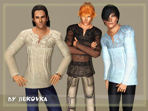 Sims 3 — Transparent Tunic by bukovka — Transparent tunic for young and adult men - is indispensable for hot summer days.