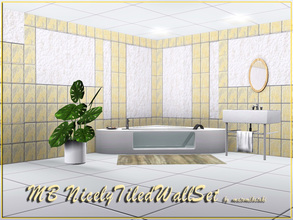 Sims 3 — MB-NicelyTiledWallSet by matomibotaki — MB-NicelyTiledWallSet,set with 10 fitted tile walls, 5 packs, each with