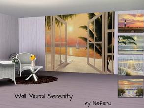Sims 3 — Wall Mural Serenity by Neferu2 — Relax and peace with this collection of landscapes_by Neferu_TSR