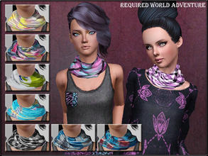 Sims 3 — AccessoriesSet2--Scarfs-Female by Shojoangel — Hi...fashionable and trendy scarfs for your sims...one scarf is